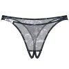 Obsessive Figi stringi otwarte Corrosis czarne